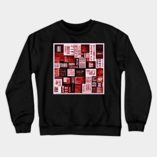 blocks of words wisdom pattern Crewneck Sweatshirt